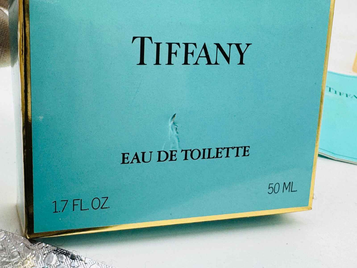 Scatola di profumo Tiffany & Co Vintage Eau de Toilette da 50 ML con elegante design blu