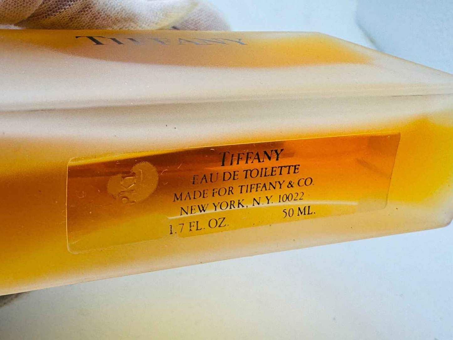Flacone di profumo Tiffany & Co Vintage, Eau de Toilette, 50 ml, con etichetta dorata