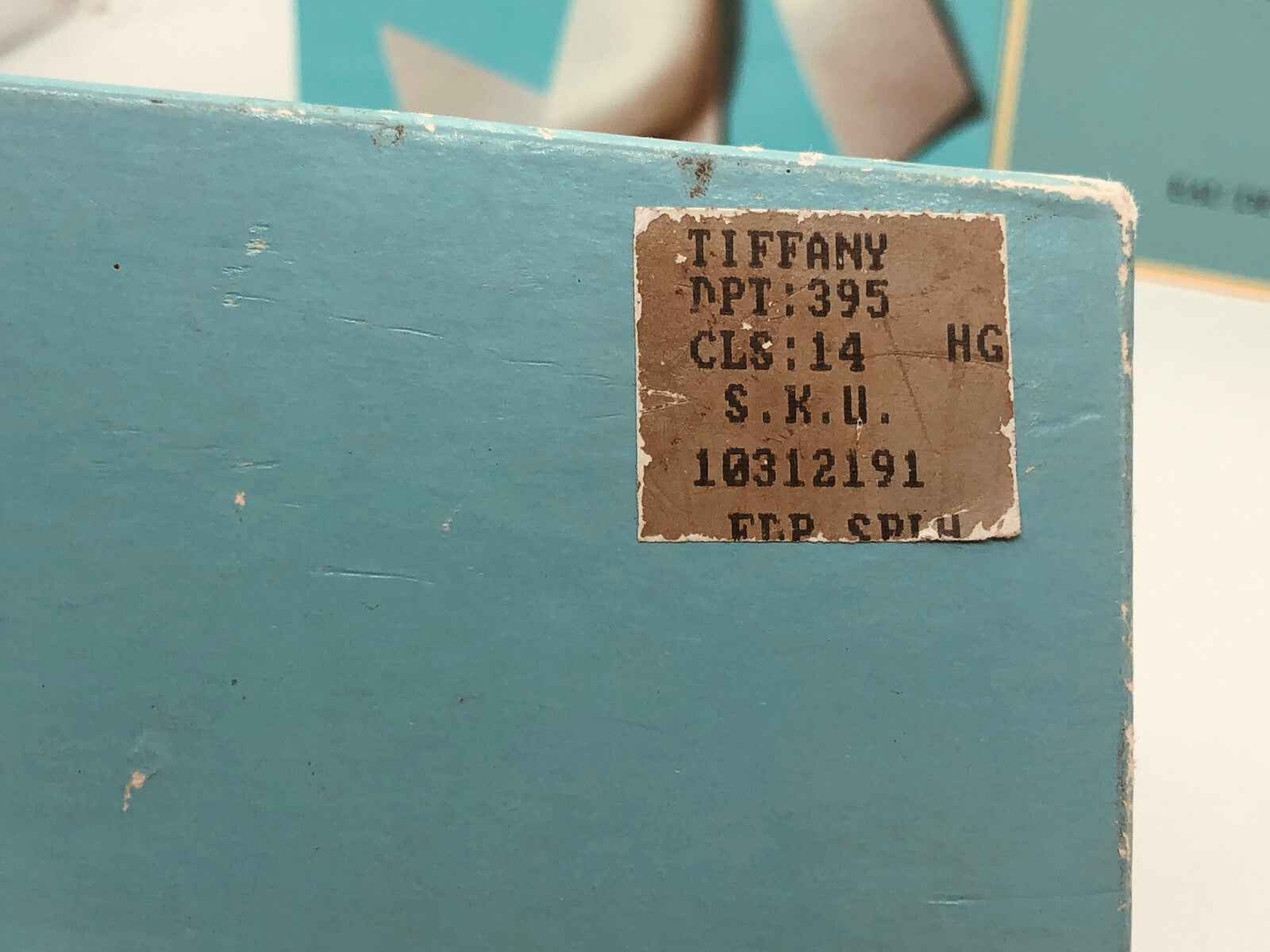 Scatola del profumo Tiffany Vintage Donna con etichetta originale dei dettagli del prodotto
