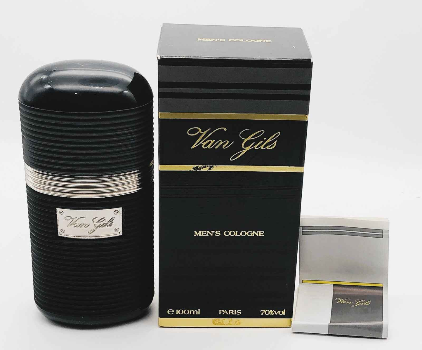 Profumo Van Gils Vintage in flacone nero con scatola elegante per uomini