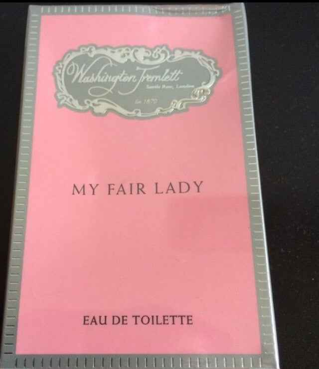 Washington Tremlett My Fair Lady Eau de Toilette in a pink box with elegant design