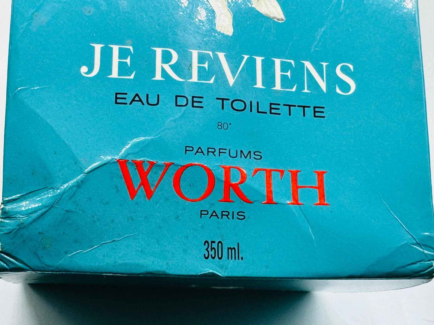Scatola di Eau de Toilette Worth Je Reviens Vintage da 350 ml con design classico