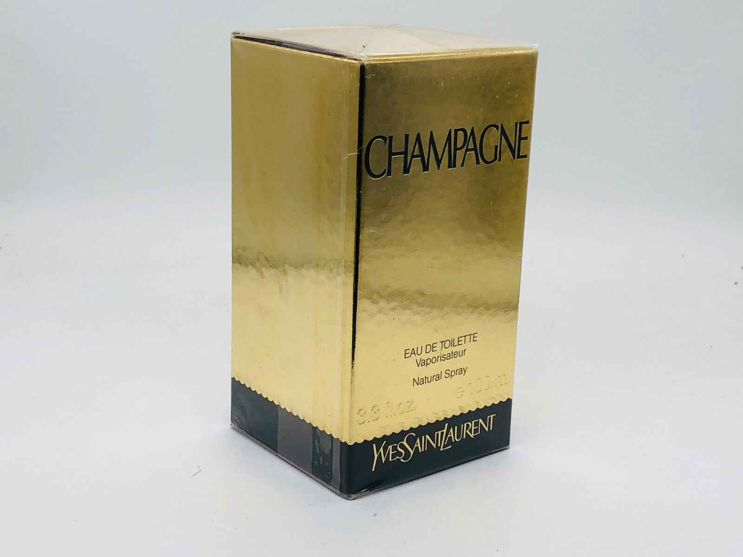Confezione del profumo Champagne Ysl Vintage in formato Eau de Toilette con finitura dorata