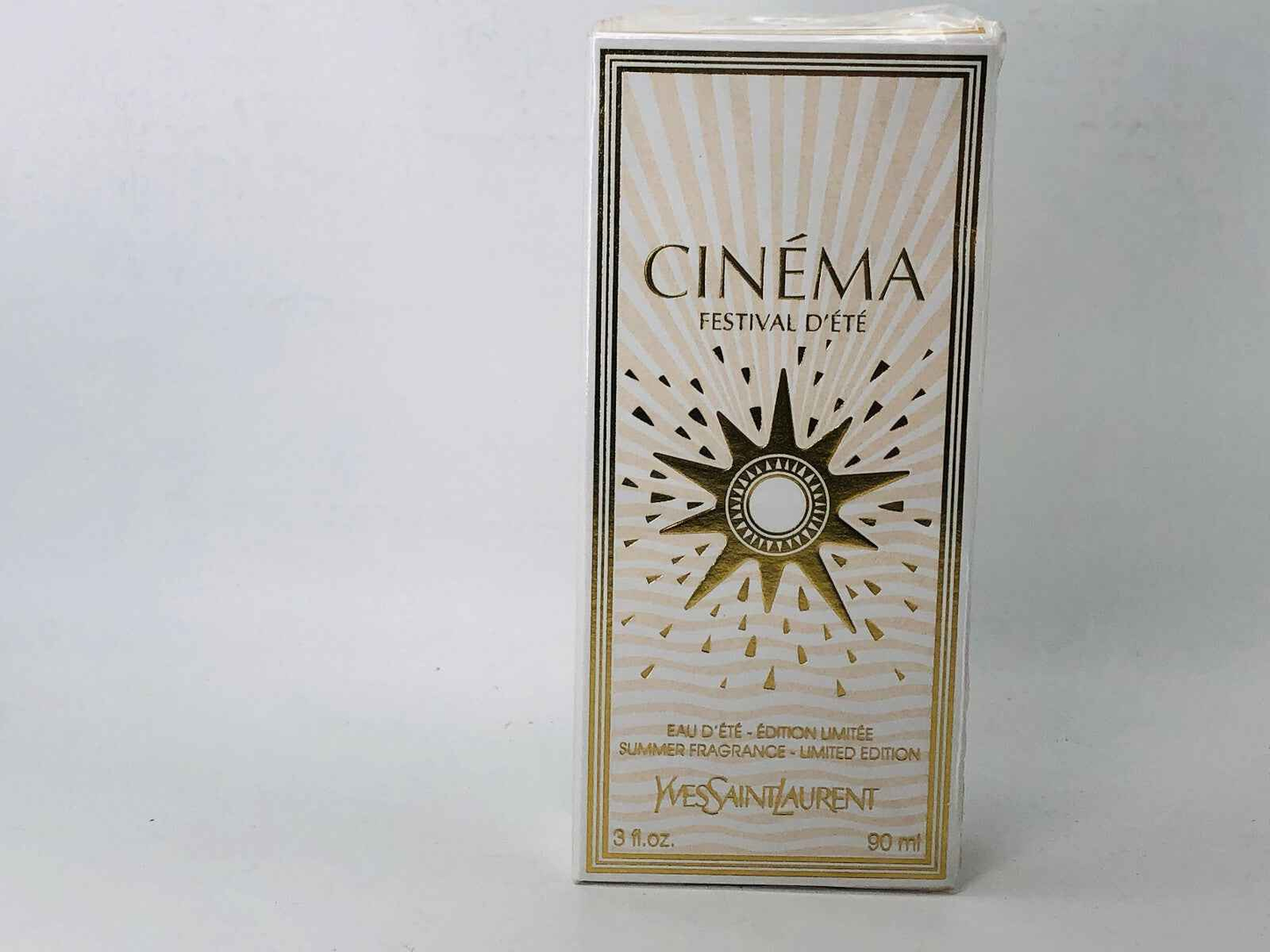 Confezione di profumo Ysl Cinema Festival D'Ete in edizione limitata con design elegante e dorato