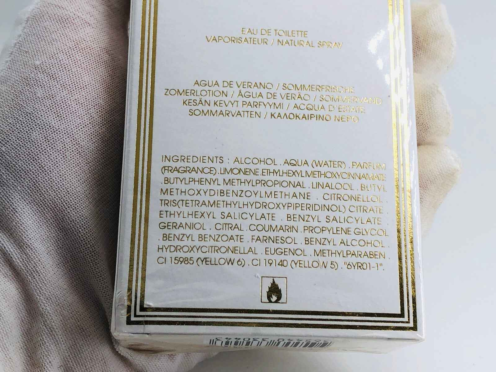 Confezione di Ysl Cinema Festival D'Ete Eau de Toilette in spray con ingredienti per un profumo estivo