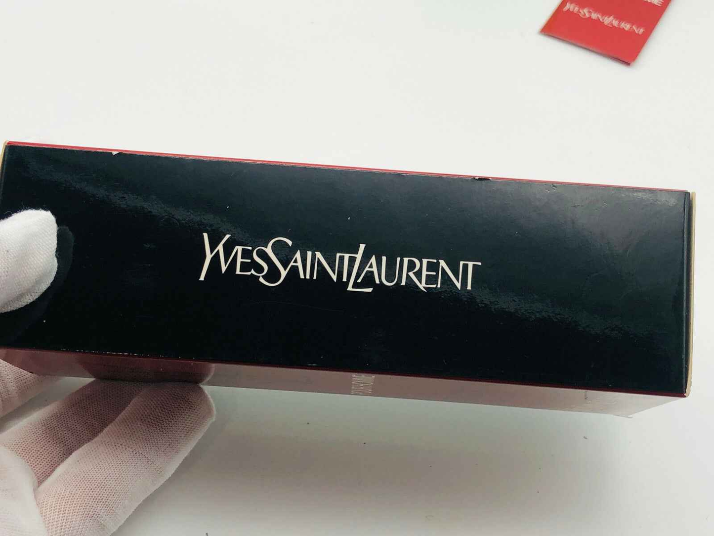 Scatola di Ysl Pour Homme Vintage con logo Yves Saint Laurent elegante