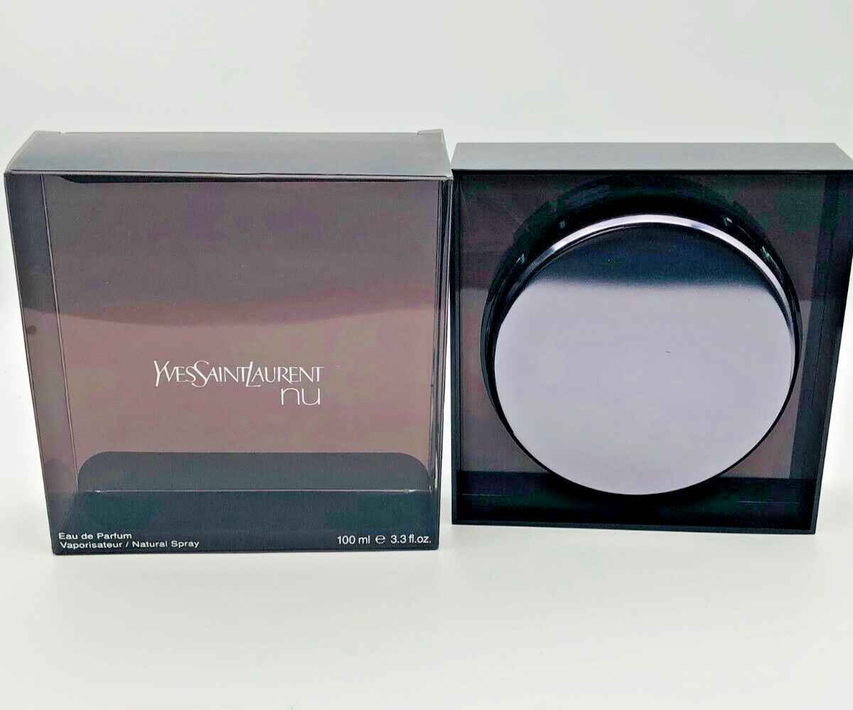 Profumo Ysl Nu in confezione elegante da 100 ml con vaporizzatore per un'esperienza sensoriale unica