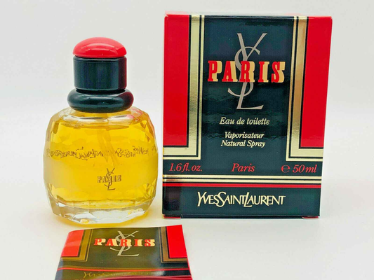 Profumo Ysl Paris in flacone da 50 ml con scatola originale, aroma elegante e sofisticato