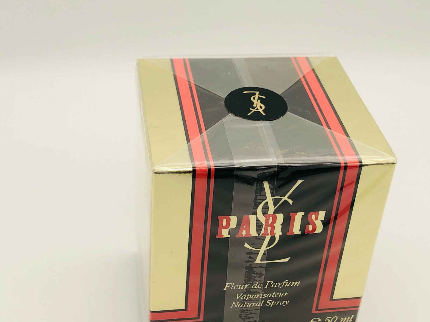 Scatola di profumo Ysl Paris Vintage da 50 ml con design elegante e marchio distintivo