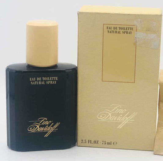Profumo Zino Davidoff Vintage in flacone nero con spray naturale da 75 ml con scatola originale
