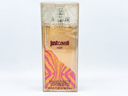 ROBERTO CAVALLI HER Profumo Vintage 60 ml EDT Spray Sealed eau de Toilette Donna Femme Discontinued