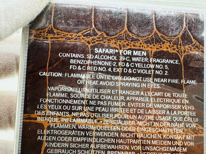 RALPH LAUREN SAFARI For Men Profumo Vintage 75 ml EDT Spray Sigillato COSMAIR
