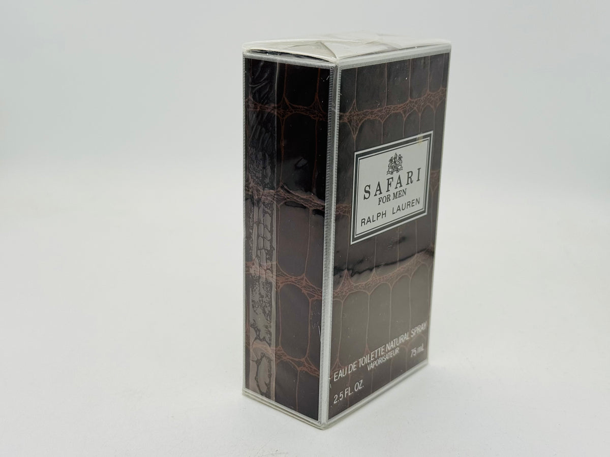 RALPH LAUREN SAFARI For Men Profumo Vintage 75 ml EDT Spray Sigillato COSMAIR
