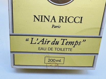 Profumo Nina Ricci L'Air Du Temps Vintage Edp 200 Ml Eau De Toilette Splash Donna