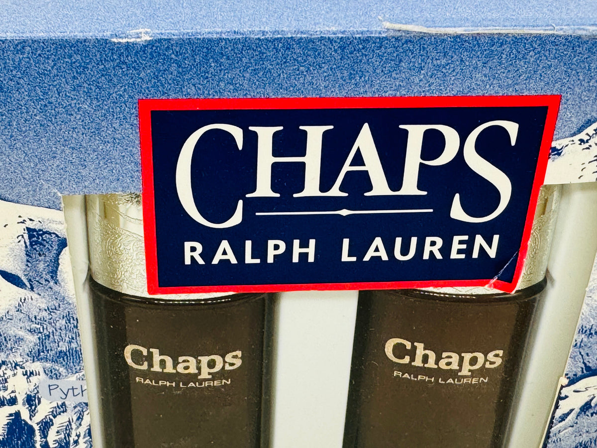 RALPH LAUREN CHAPS Profumo Vintage Set Cologne 30 ml + After Shave Uomo Cosmair raro