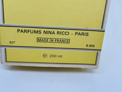 Profumo Nina Ricci L'Air Du Temps Vintage Edp 200 Ml Eau De Toilette Splash Donna