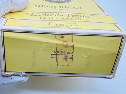 Profumo Nina Ricci L'Air Du Temps Vintage Edp 200 Ml Eau De Toilette Splash Donna