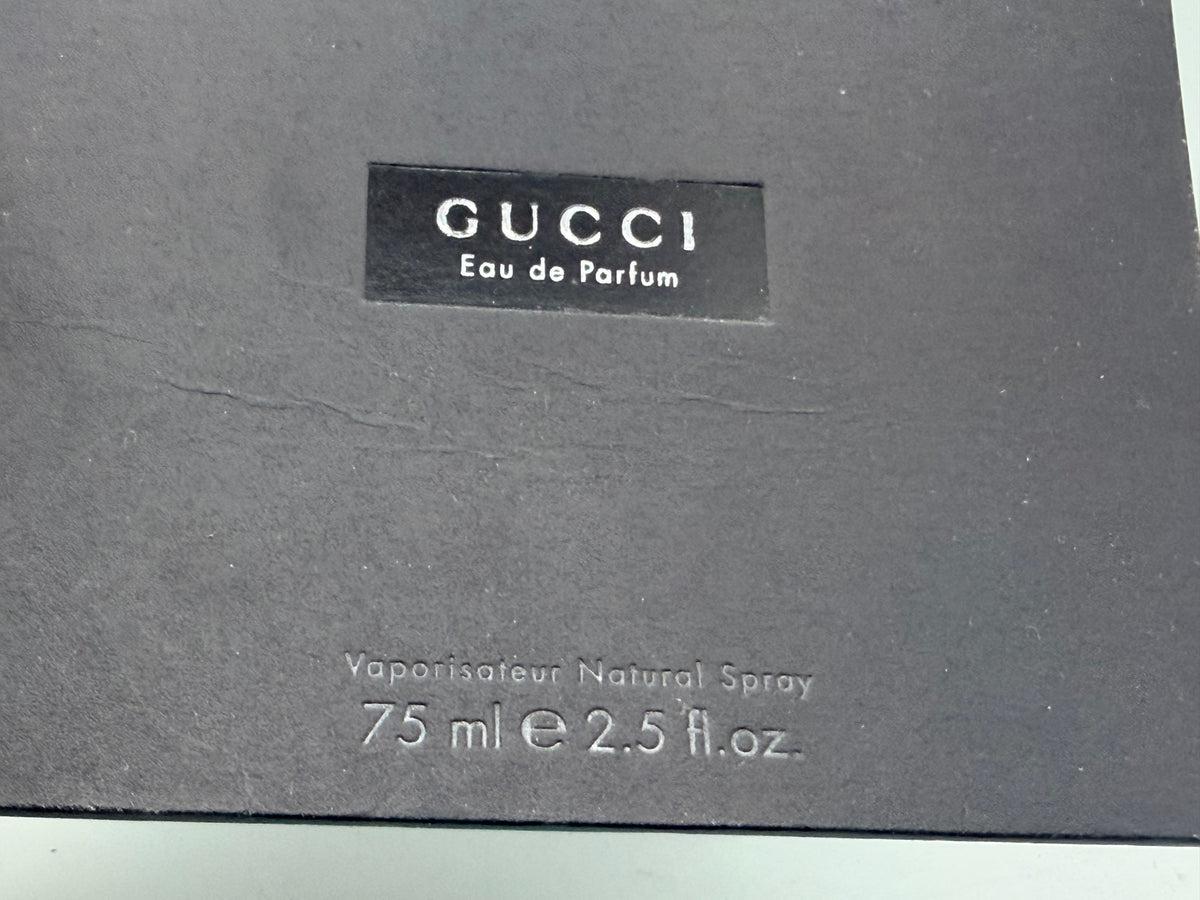 PROFUMO Vintage GUCCI Eau de Parfum 75 ml EDP Donna 2002 Discontinued damaged cap