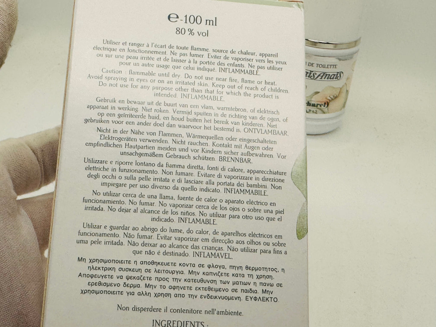 1994 Profumo Vintage Anais Anais Cacharel 100 Ml Edt Spray Donna Raro UN298 Eau De Toilette