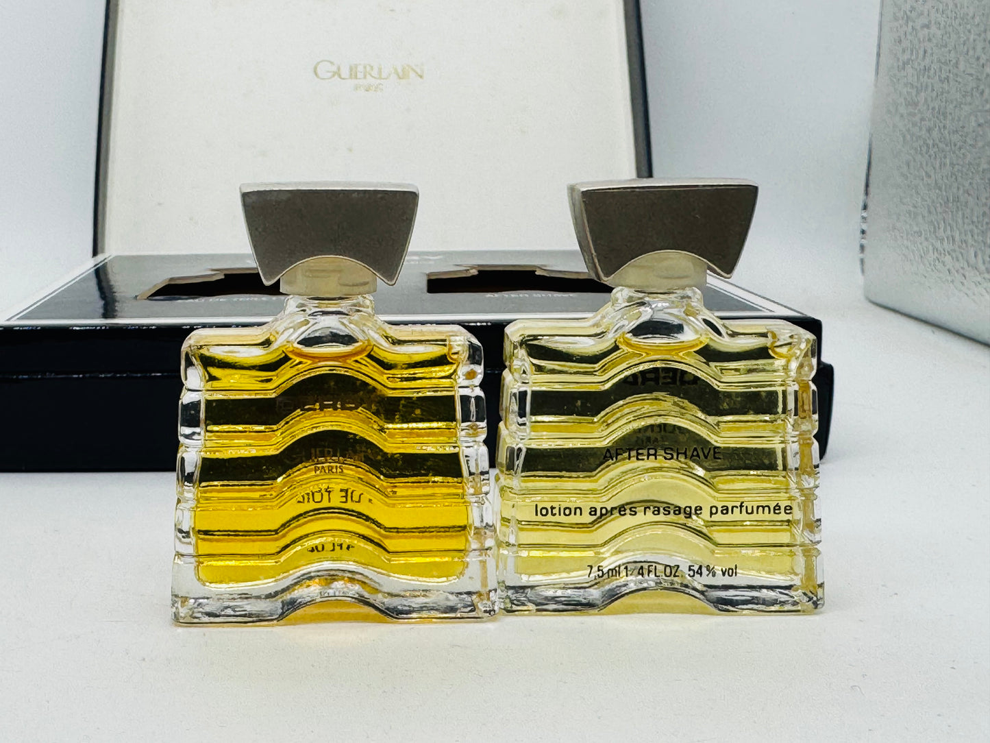 Coffret cadeau Guerlain Derby Vintage : Eau de Toilette 7,5 ml et miniature d'après-rasage