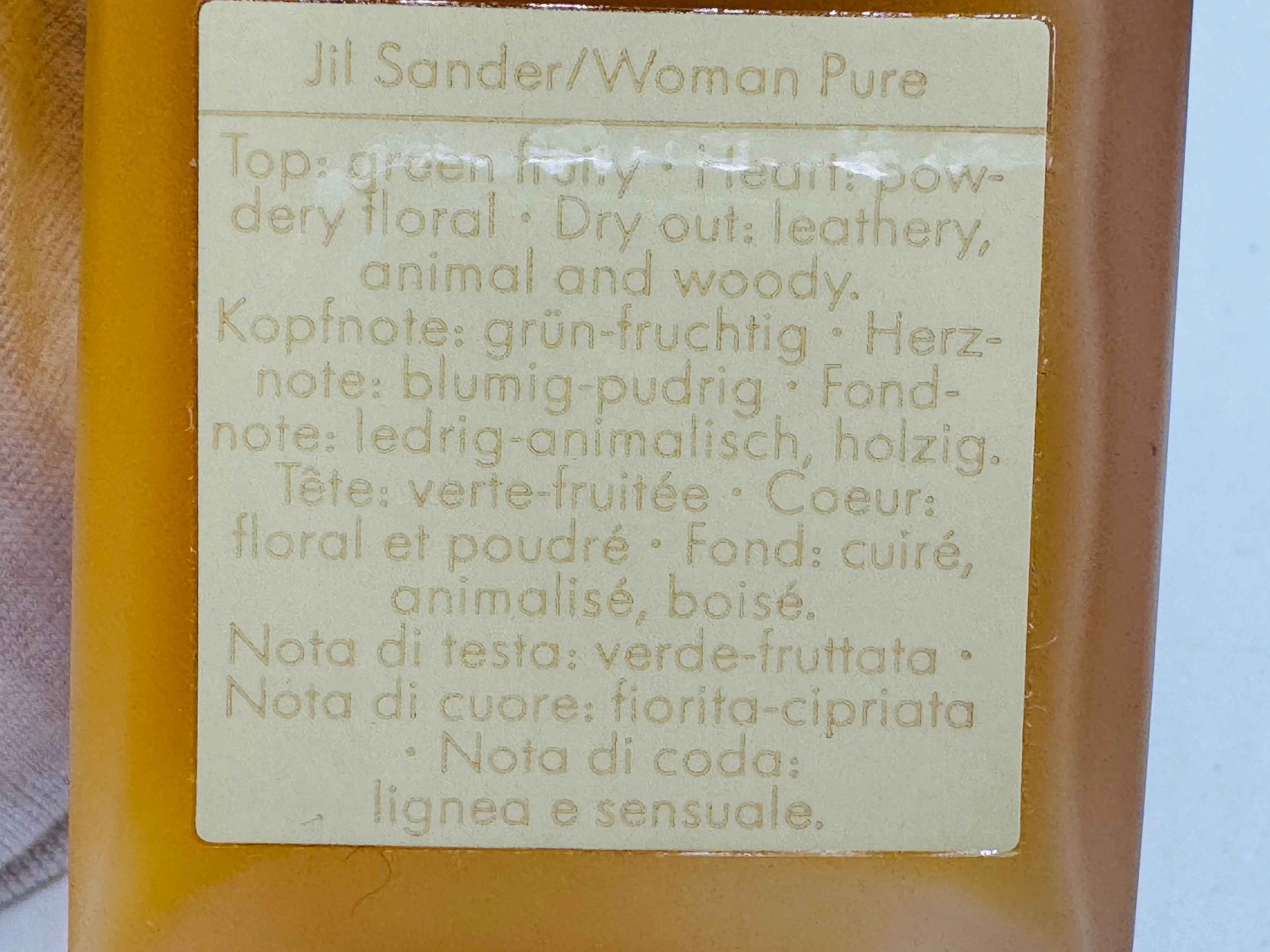 JIL SANDER PURE woman profumo vintage 125 ml spray edt anni 80 Eau de Toilette