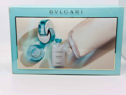 Bulgari Omnia Paraiba profumo 65 ml edt donna Gift Set Pochette trousse Bvlgari