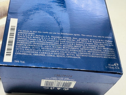 Profumo Bulgari Blu Notte 50 Ml Vintage 2004 Edt Spray Bvlgari Blv Uomo Homme P21427BE1