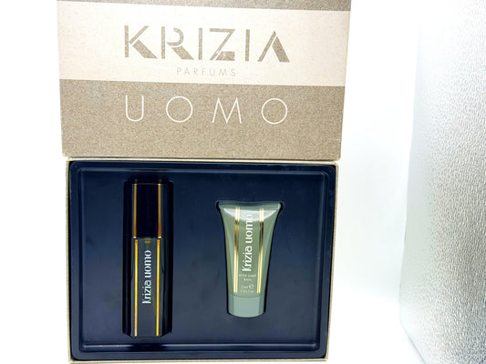 KRIZIA UOMO PROFUMO VINTAGE EDT 25 ml SPRAY + After Shave Confezione Regalo Raro Coffret Pour Homme