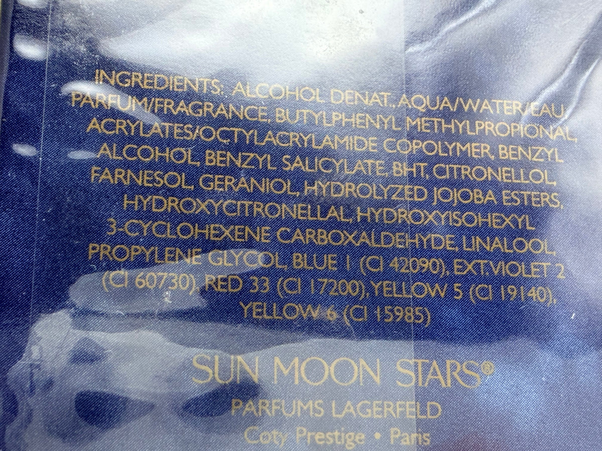 SUN MOON STARS Karl Lagerfel 30 ml spray profumo vintage donna eau de toilette edt Sealed discontinued