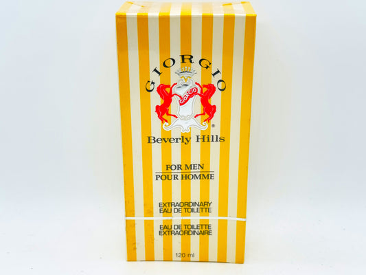 Profumo Vintage Giorgio Beverly Hills 120 ml Extraordinarie Pour Homme Splash for men anni 80