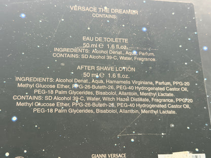 Versace The Dreamer Profumo Vintage EDT 50ml + After Shave 50ml Set Splash Uomo Confezione Regalo Coffret