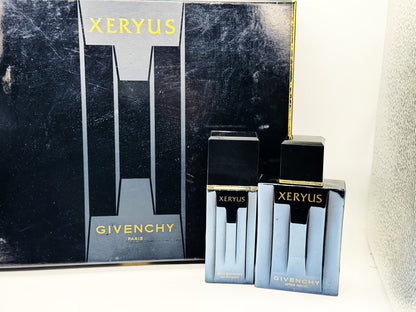 GIVENCHY XERYUS 50 ml Spray Coffret Profumo VINTAGE eau de toilette + after shave 100 ml dopobarba Edt Cofanetto Regalo