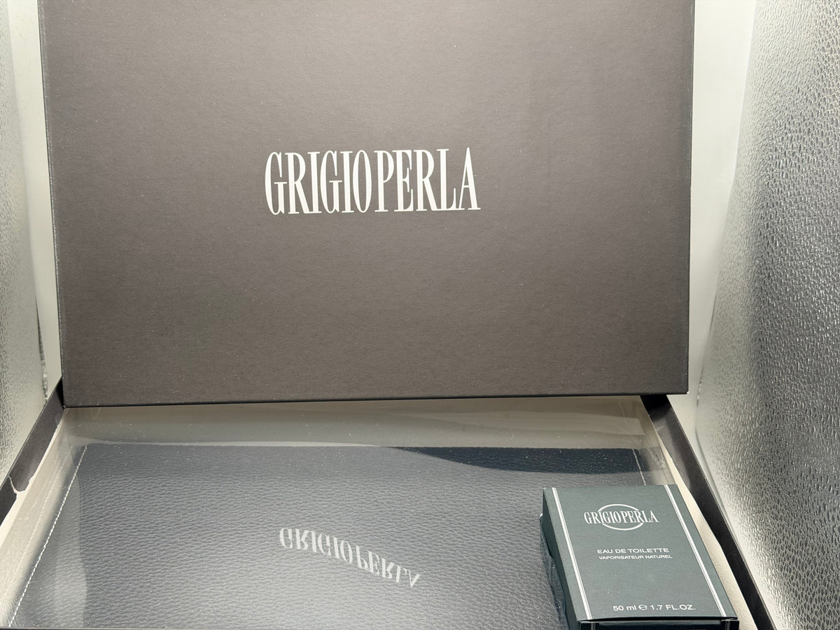 GRIGIOPERLA LA PERLA Profumo Vintage 50 ml EDT spray Confezione Regalo grigio perla + Portadocumenti