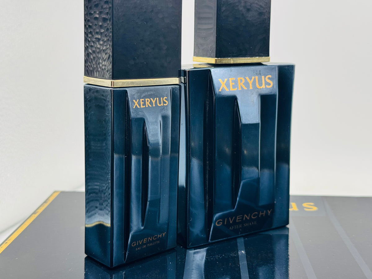 GIVENCHY XERYUS 50 ml Spray Coffret Profumo VINTAGE eau de toilette + after shave 100 ml dopobarba Edt Cofanetto Regalo