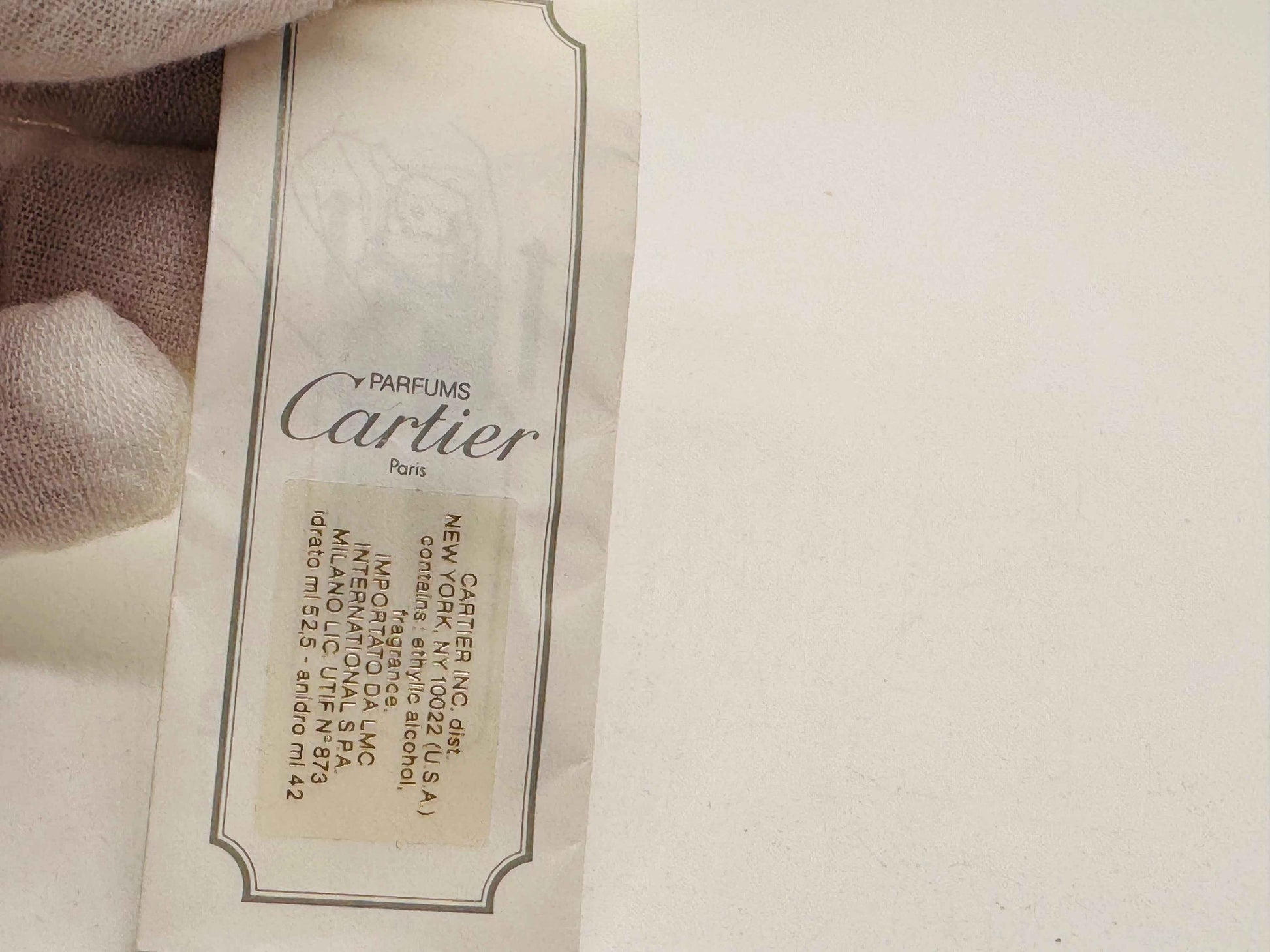 Profumo Vintage MUST de CARTIER PARFUM 50 ml spray Extrait ricarica Refill 1998 Raro