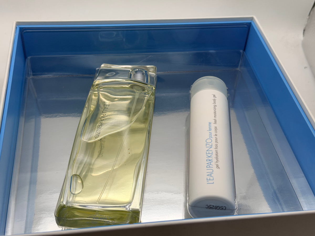 Kenzo L'Eau Par Kenzo Pour Femme 100 Ml Edt Spray Profumo Vintage Donna Coffret + shower gel