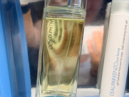 Kenzo L'Eau Par Kenzo Pour Femme 100 Ml Edt Spray Profumo Vintage Donna Coffret + shower gel