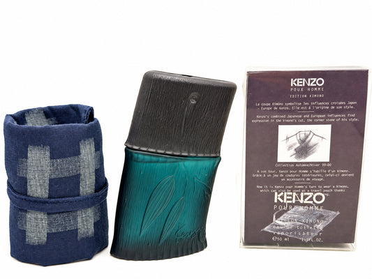 KENZO Pour HOMME KIMONO EDITION 50 ml Spray Profumo VINTAGE edt eau de toilette raro uomo anno 2000