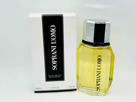 LUCIANO SOPRANI UOMO profumo VINTAGE 100 ml edt Spray eau de toilette classico anni 90 raro