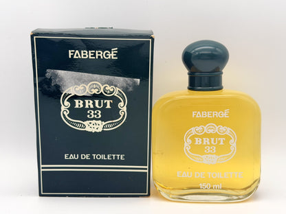 Profumo Vintage BRUT 33 FABERGÉ Vintage 150 ml EDT Splash Uomo Anni ’90
