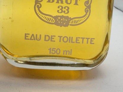 Profumo Vintage BRUT 33 FABERGÉ Vintage 150 ml EDT Splash Uomo Anni ’90