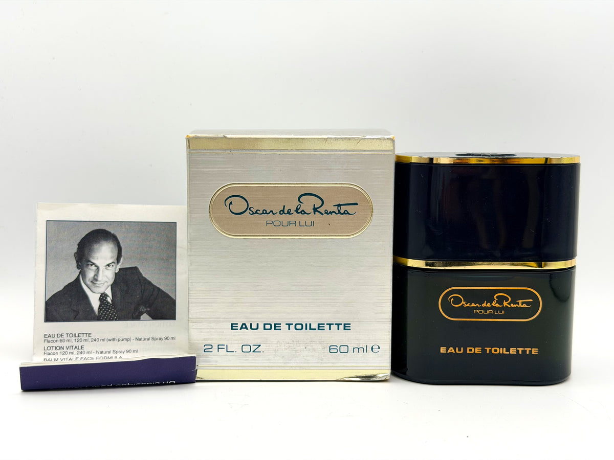 Oscar De La Renta Pour Lui Profumo VINTAGE Splash 60 ml eau de toilette homme Uomo Raro Discontinued '80s