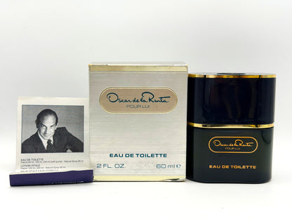 Oscar De La Renta Pour Lui Profumo VINTAGE Splash 60 ml eau de toilette homme Uomo Raro Discontinued '80s
