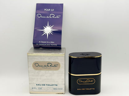 Oscar De La Renta Pour Lui Profumo VINTAGE Splash 60 ml eau de toilette homme Uomo Raro Discontinued '80s