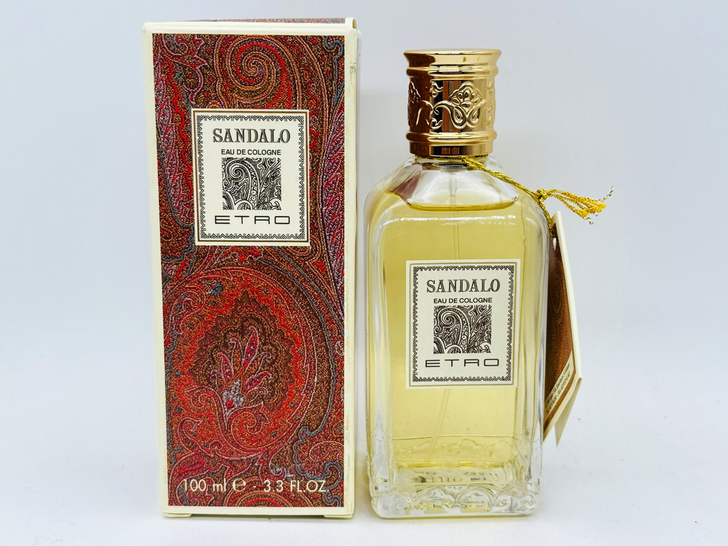 ETRO SANDALO Parfum 100 ml VINTAGE edc spray Première édition Eau De Cologne années 90 