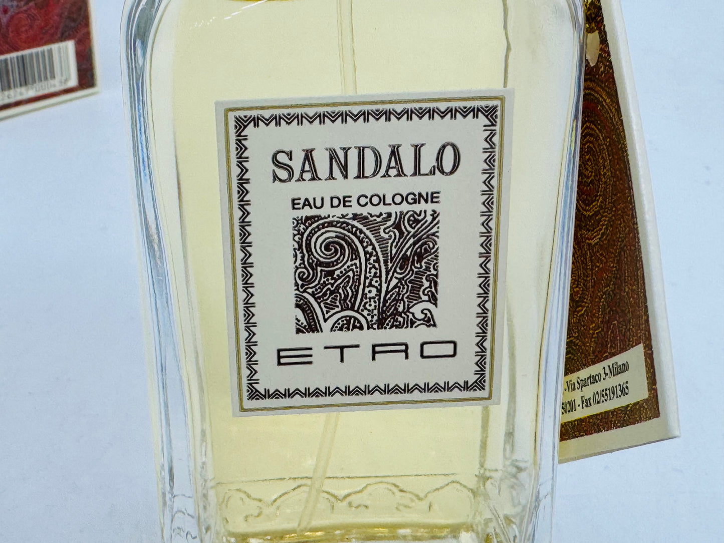 ETRO SANDALO Parfum 100 ml VINTAGE edc spray Première édition Eau De Cologne années 90 