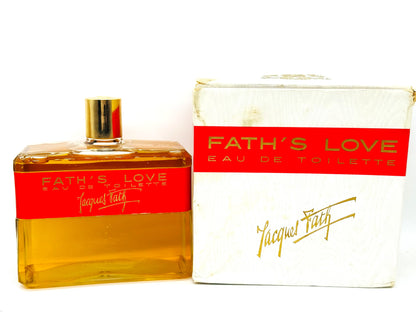 480 Ml Profumo Vintage Fath'S Love Jacques Fath Splash Donna Anni 70 Estremamente Raro