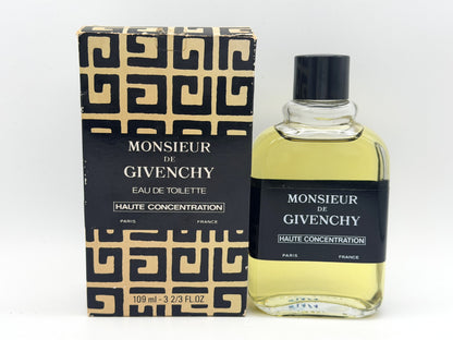 GIVENCHY MONSIEUR 109 ml EDT Super Concentrate Profumo VINTAGE Haute Concentration Pour Homme