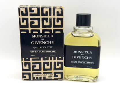 GIVENCHY MONSIEUR 109 ml EDT Super Concentrate Profumo VINTAGE Haute Concentration Pour Homme