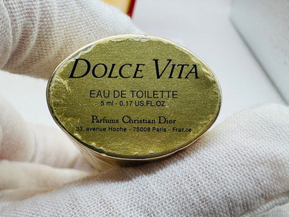 Dior Dolce Vita Profumo Vintage 50 ml + Purse Spray 5 ml + Specchio – Cofanetto 1999